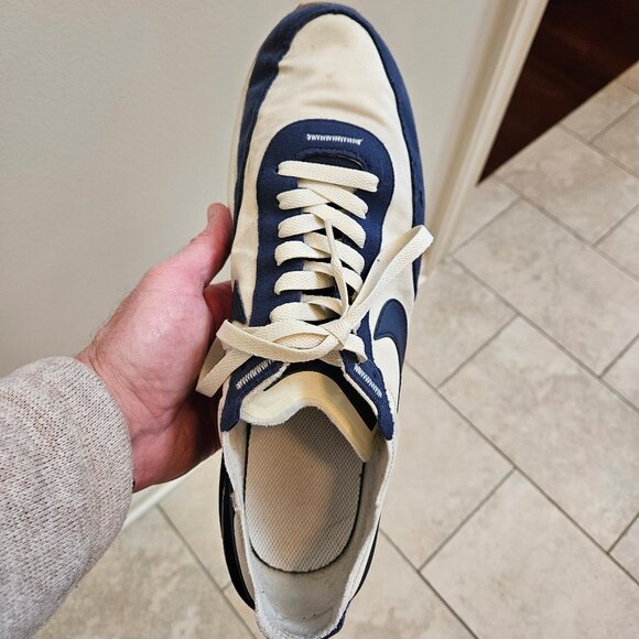 Nike Men's Waffle One SE Trainers, Midnight Navy/Coconut Milk, Sz 13 - Picture 11 of 16